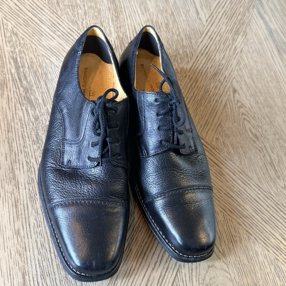 Sandro Moscoloni Men's Size 9.5 M Black leather Oxfords